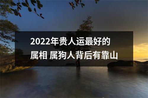 2025年贵人运好的属相属狗人背后有靠山