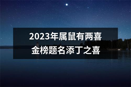 <h3>2025年属鼠有两喜金榜题名添丁之喜