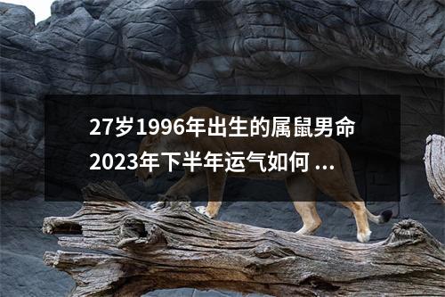 27岁1996年出生的属鼠男命2025年下半年运气如何运势详解