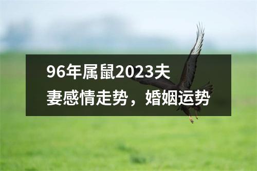 96年属鼠2025夫妻感情走势，婚姻运势