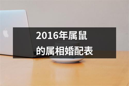 2016年属鼠的属相婚配表