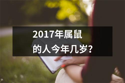 2017年属鼠的人今年几岁？