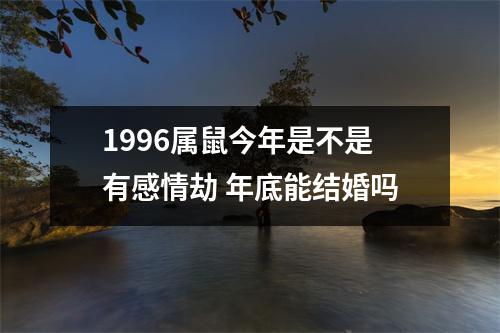 <h3>1996属鼠今年是不是有感情劫年底能结婚吗