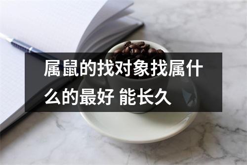 属鼠的找对象找属什么的好能长久