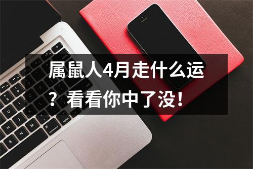 属鼠人4月走什么运？看看你中了没！