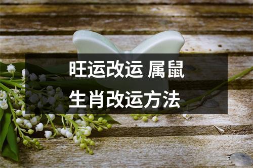 旺运改运属鼠生肖改运方法