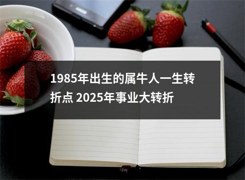 <h3>1985年出生的属牛人一生转折点2025年事业大转折