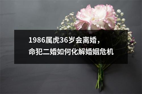 1986属虎36岁会离婚，命犯二婚如何化解婚姻危机