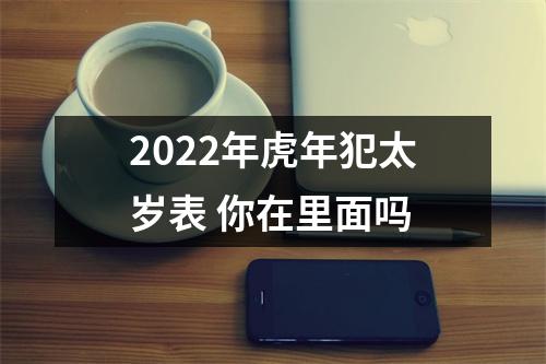 2025年虎年犯太岁表你在里面吗