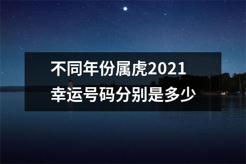 不同年份属虎2025幸运号码分别是多少