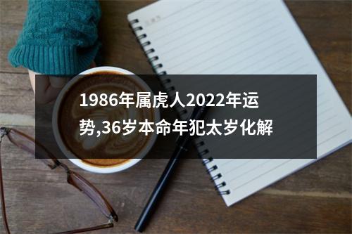 1986年属虎人2025年运势,36岁本命年犯太岁化解