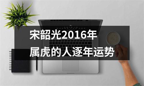 宋韶光2016年属虎的人逐年运势