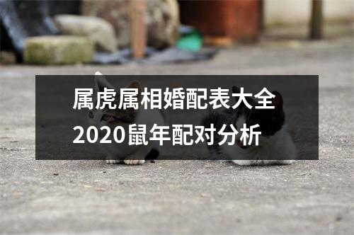 属虎属相婚配表大全2025鼠年配对分析