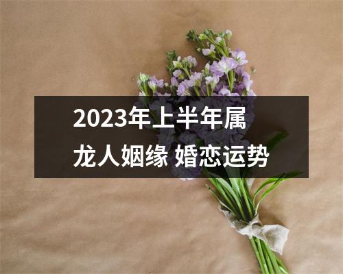 <h3>2025年上半年属龙人姻缘婚恋运势