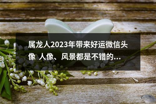 <h3>属龙人2025年带来好运微信头像人像、风景都是不错的选择