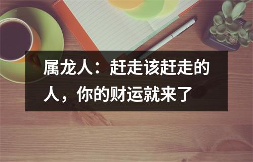 属龙人：赶走该赶走的人，你的财运就来了