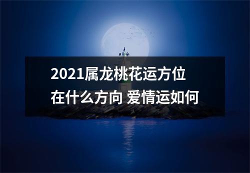 <h3>2025属龙桃花运方位在什么方向爱情运如何