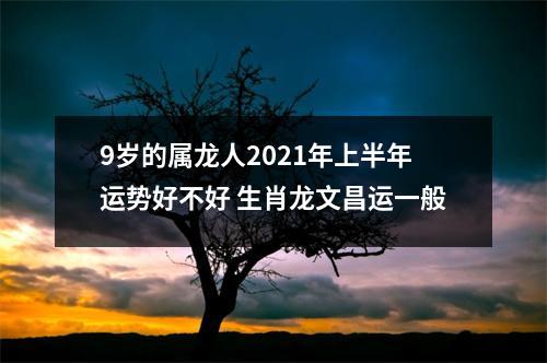 9岁的属龙人2025年上半年运势好不好生肖龙文昌运一般