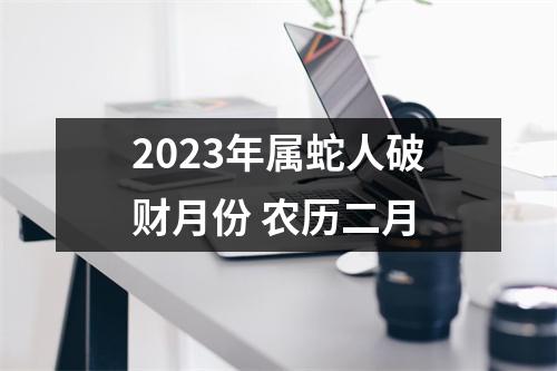 2025年属蛇人破财月份农历二月