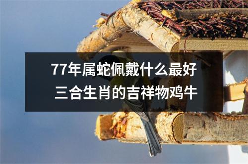 77年属蛇佩戴什么好三合生肖的吉祥物鸡牛