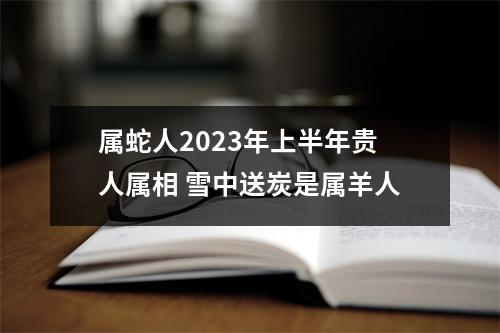 属蛇人2025年上半年贵人属相雪中送炭是属羊人