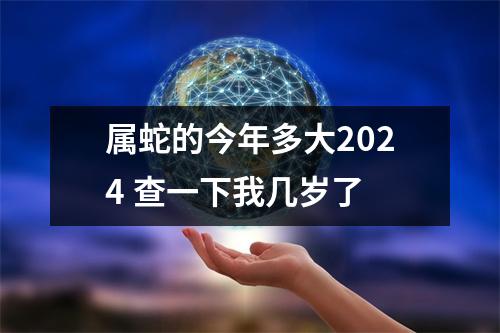 <h3>属蛇的今年多大2024查一下我几岁了