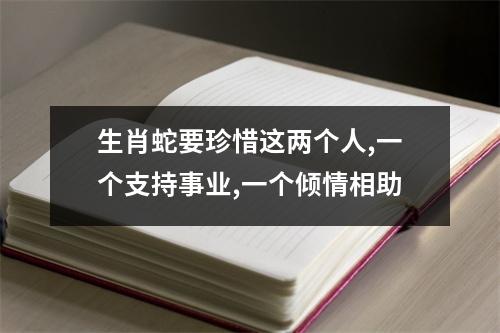 生肖蛇要珍惜这两个人,一个支持事业,一个倾情相助