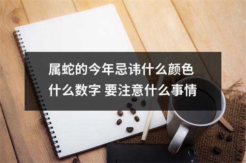 属蛇的今年忌讳什么颜色什么数字要注意什么事情