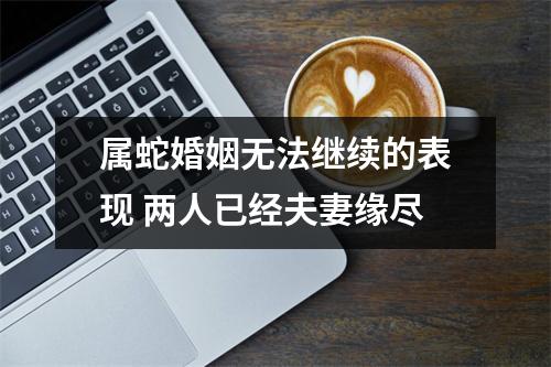 <h3>属蛇婚姻无法继续的表现两人已经夫妻缘尽