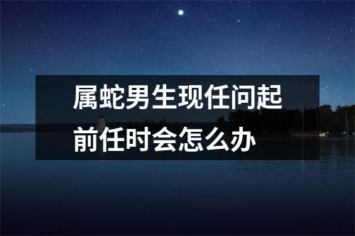 属蛇男生现任问起前任时会怎么办