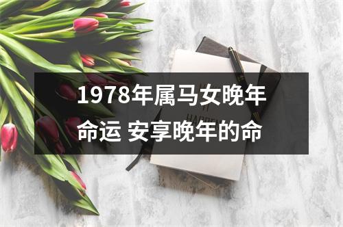 1978年属马女晚年命运安享晚年的命