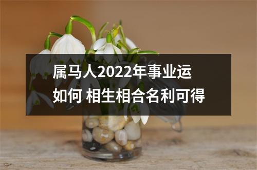 属马人2025年事业运如何相生相合名利可得