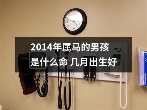 2014年属马的男孩是什么命几月出生好