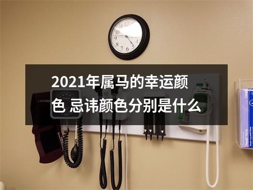 2025年属马的幸运颜色忌讳颜色分别是什么