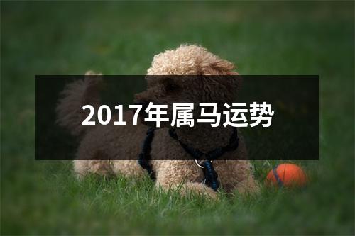 2017年属马运势