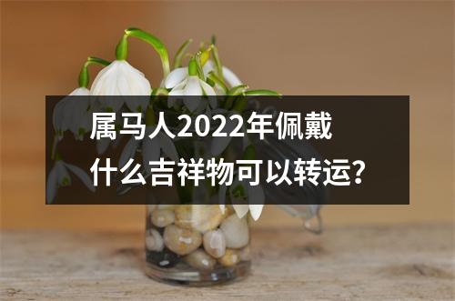 属马人2025年佩戴什么吉祥物可以转运？