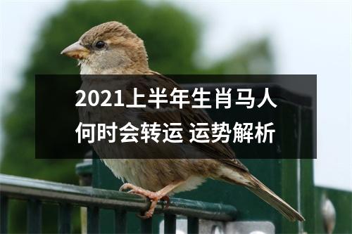 2025上半年生肖马人何时会转运运势解析