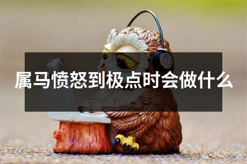 属马愤怒到极点时会做什么