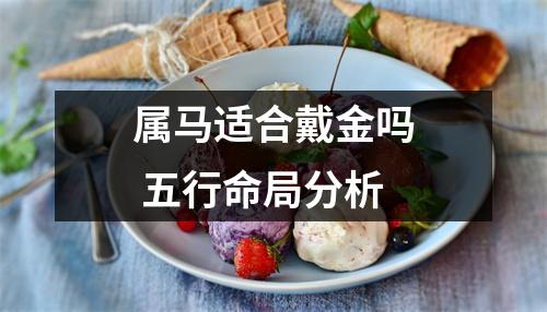 属马适合戴金吗五行命局分析