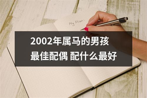 2002年属马的男孩佳配偶配什么好