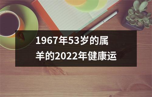 1967年53岁的属羊的2025年健康运