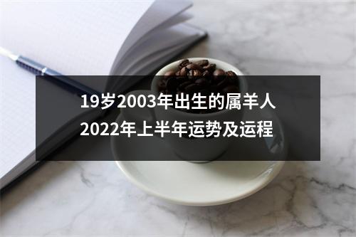 19岁2003年出生的属羊人2025年上半年运势及运程