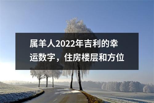 属羊人2025年吉利的幸运数字，住房楼层和方位