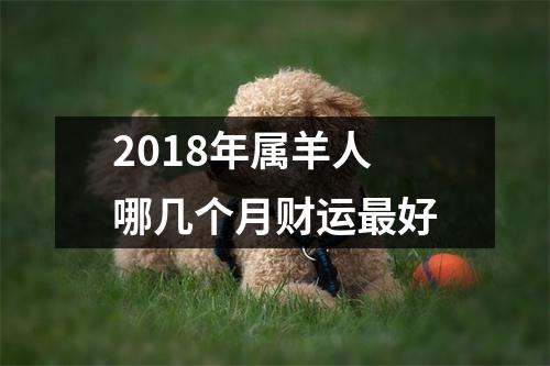 2018年属羊人哪几个月财运好