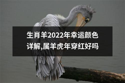 生肖羊2025年幸运颜色详解,属羊虎年穿红好吗