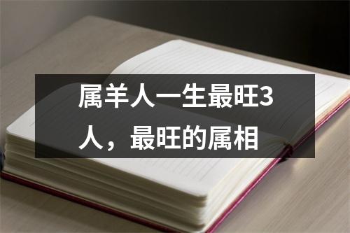 <h3>属羊人一生旺3人，旺的属相