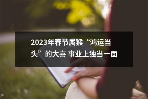 2025年春节属猴“鸿运当头”的大喜事业上独当一面