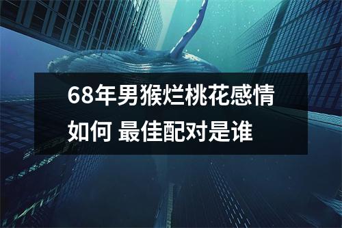 68年男猴烂桃花感情如何佳配对是谁