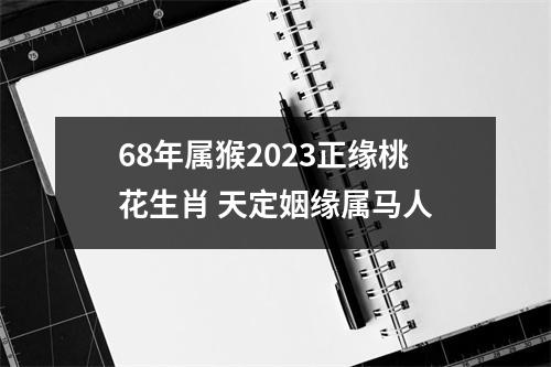 68年属猴2025正缘桃花生肖天定姻缘属马人