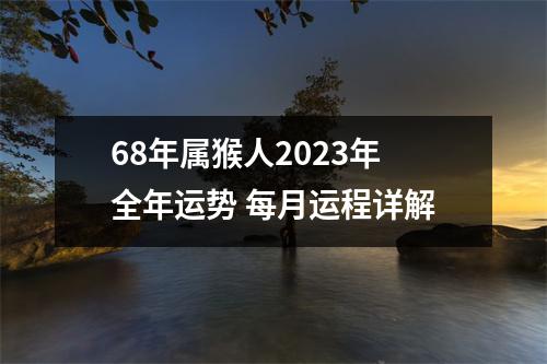 <h3>68年属猴人2025年全年运势每月运程详解